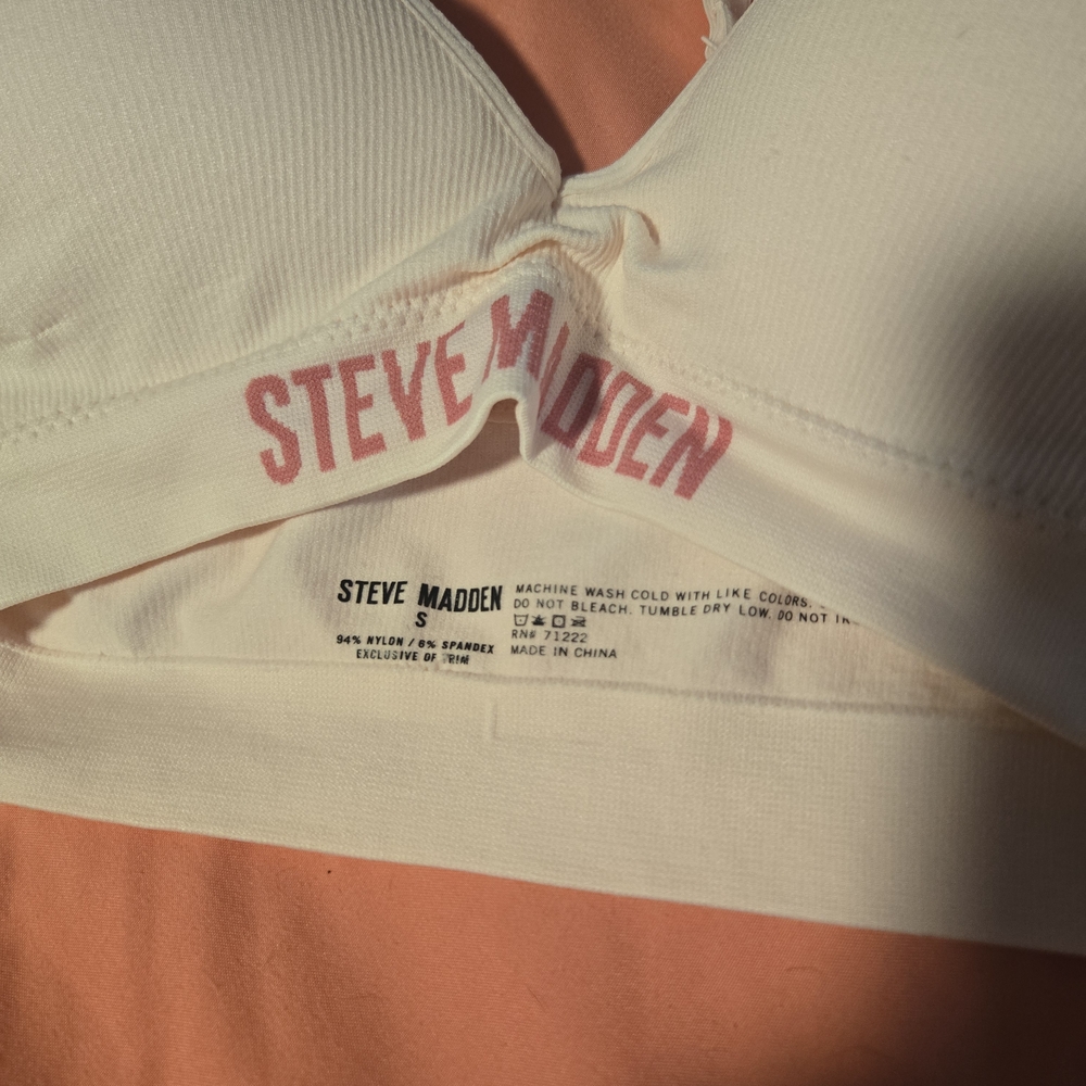Steve Madden Gray and Pink Bralette Set - Picture 6 of 6